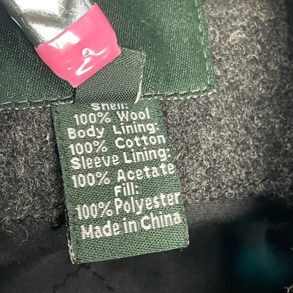 J. Crew Factory Charcoal Gray Wool Zip Front Biker Jacket Size S - Picture 12 of 13